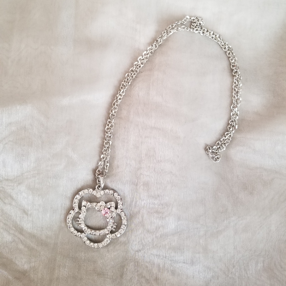 Hello Kitty Rhinestone Pendant - Picture 3 of 6